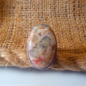 Laguna Lace Agate Statement Ring